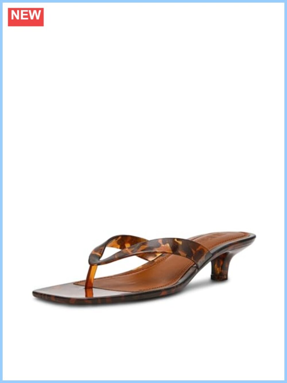 Kitten Heel Square Toe Slingback Sandals Women's